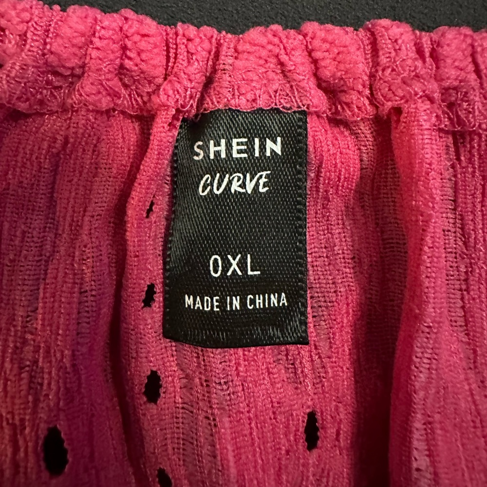 Pink flowy crop shirt - Picture 4 of 4